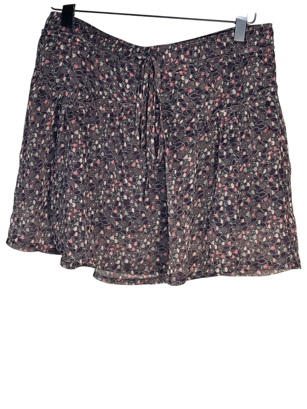 American Eagle elastic waist floral Cotton Mini Skirt Size Small Skater